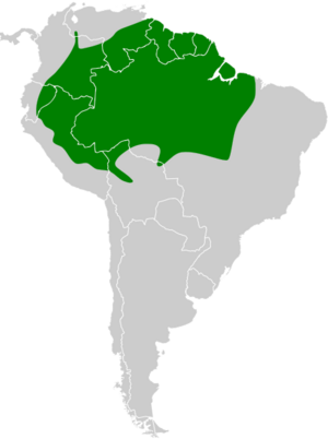 Cotinga cayana map.svg