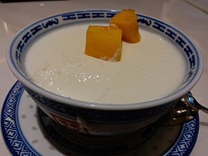 Double skin milk with mango