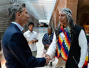 Macri con Félix Diaz