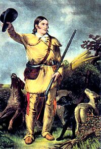 Portrait of Davy Crockett