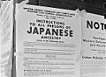 Posted Japanese American Exclusion Order