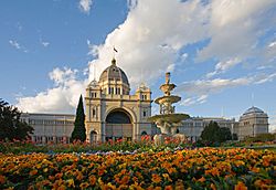 Royal exhibition building tulips straight.jpg