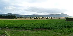 The Lomond Hills seen from Auchtermuchty, Howe of Fife