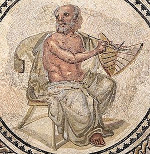 Anaximander Mosaic (cropped, with sundial)