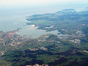 Bahía de Santander, vista aérea