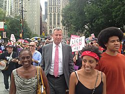 Bill de Blasio and family