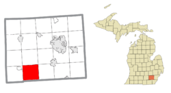 Location within Washtenaw County