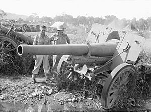 Captured gun at Lae OG0729