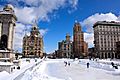 Clinton square ice rink winter