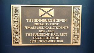 Edinburgh Seven Plaque