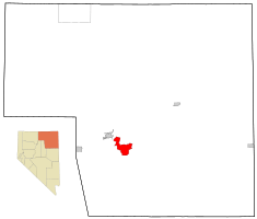 Location of Spring Creek within Nevada