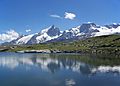 Emparis- massif de la Meije depuis le lac Noir