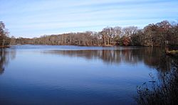 Etra Lake Park in the eastern portion of the township