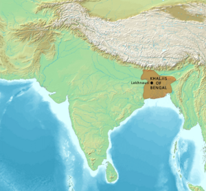 Map of the Khaljis of Bengal