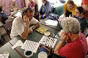 Mathematicians playing Konane