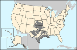 Mid-continent Oil Field map