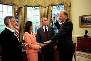 Nicholas Negroponte DNI swearing in ceremony 2005