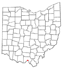 Location of New Boston, Ohio