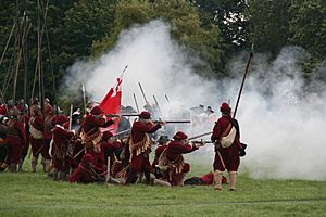 Scene from recreation of Battle of Naseby