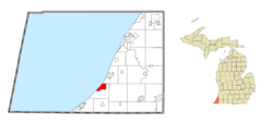 Location within Berrien County