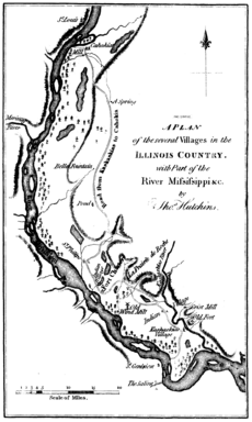 A plan of the several villages in the illinois country