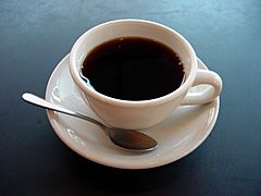 A small cup of coffee