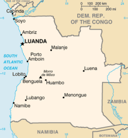 Angola map