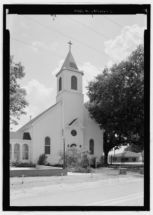 General view looking from the east northeast - St. Augustine Roman Catholic Church, Highway 484, Melrose, Natchitoches Parish, LA HABS LA-1316-2