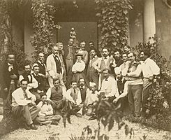 Harriet Goodhue Hosmer in the courtyard of her studio, Rome, 1867, albumen print, National Gallery of Art, Washington, DC, Department of Image Collections