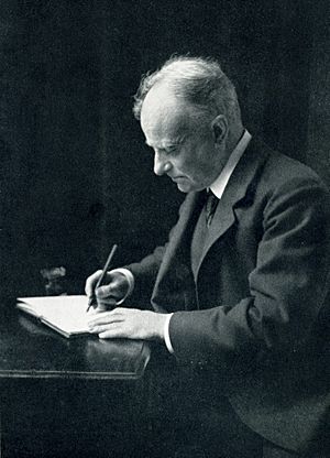 Hugh Thomson at his desk