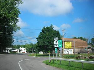 NY 14 north at Ridge Road