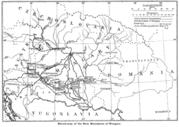 New Boundaries of Hungary 1924