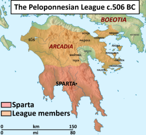 Peloponnesian League 506 BC