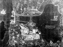 Plan-of-Havana-in-perspective-showing-the-Castillo-del-la-Real-Fuerza, Havana, Cuba