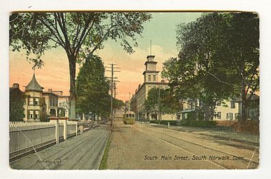 PostcardSoMainStSouthNorwalkCT1919