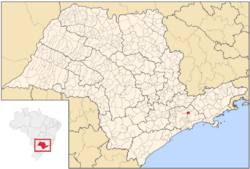 Location of Itaquaquecetuba