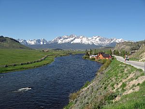 Sawtooth Mountains and Salmon River