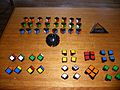 Unassembled Rubik's Revenge