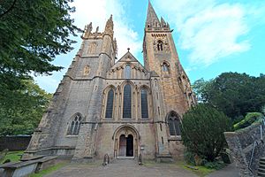 West front of Llandaff Cathedral (HDR) (8100689107)