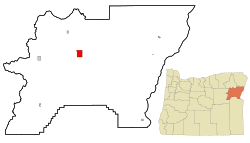 Location in Oregon