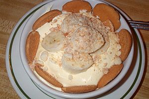 Banana pudding, homemade