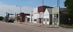 Downtown Bartley: west side of Commercial Street, July 2010