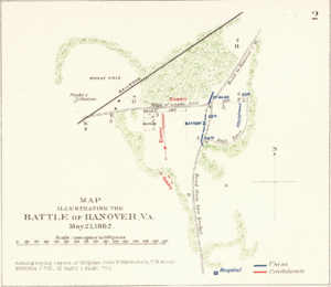 Battle of Hanover map