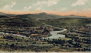 Bird's-eye View of Rumford Falls, ME