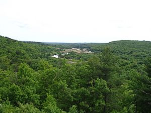 Blackstone valley from king phillip's rock