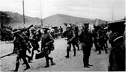 BritishTroopsArriveTsingtao1914