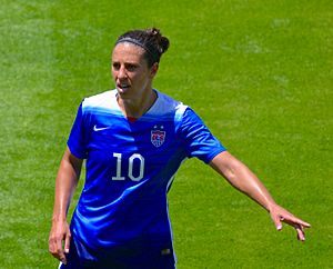 Carli Lloyd pointing