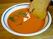 Cream of tomato soup