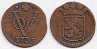 Duit 1735 - Netherlands East-Indies (Dutch East India Company. Holland)