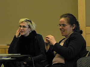 Elisabeth Bauer and Eva Tardos at Cornell.jpg